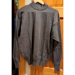 Embassy Row Men's Wool Casual Shirt Sweater Size XL Long Sleeve Made In Italy